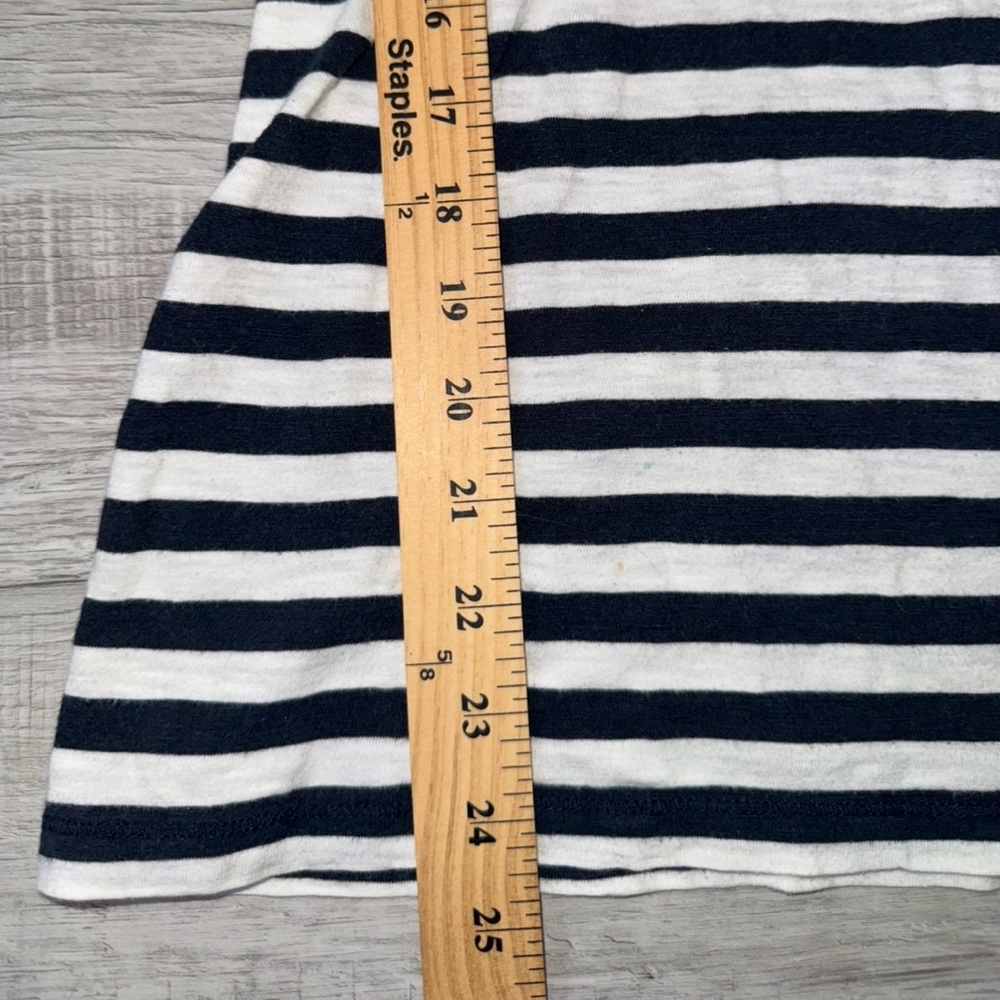 Hollister Navy White Striped V Neck Long Sleeve Tee Medium Y2K Stains - Picture 12 of 12